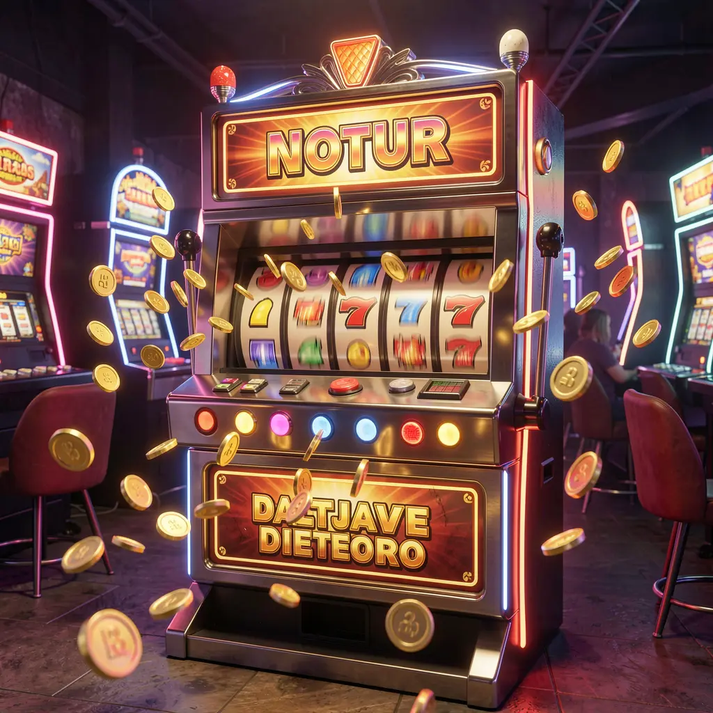 Modern slot machine with bright neon lights and scattered gold coins highlighting the excitement of online slots at A88O casino for players in Bangladesh